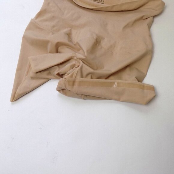 Spanx Mid-Thigh Shaping Shorts Size XL Nude Pull On Wide Waistband New - Picture 3 of 4
